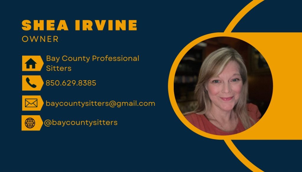 Bay County Professional Sitters contact card