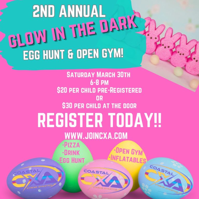 2nd Annual Glow-In-The-Dark Egg Hunt & Open Gym