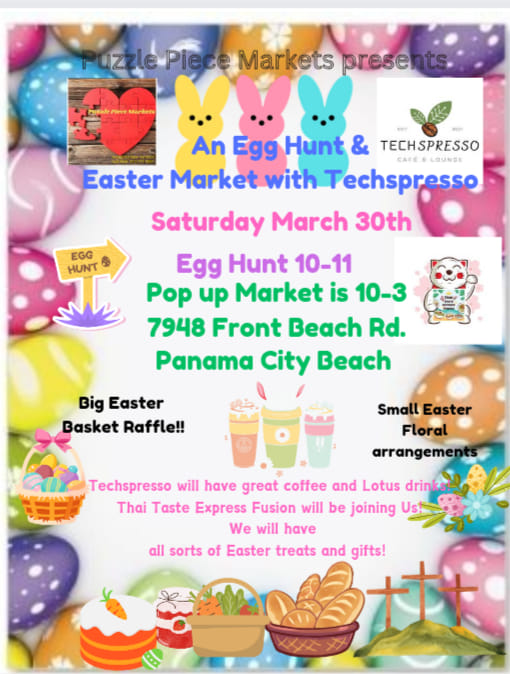 An Egg Hunt & Easter Market with Techspresso